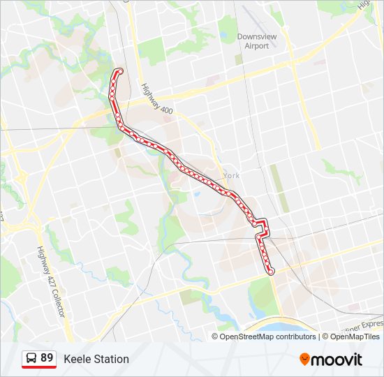 89 bus Line Map