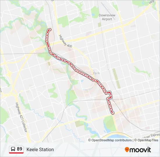 89 Bus Line Map