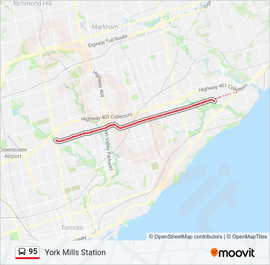 95 Bus Line Map
