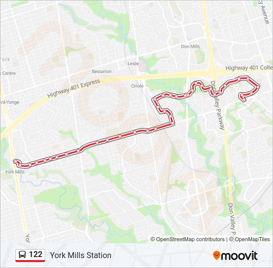 122 Bus Line Map