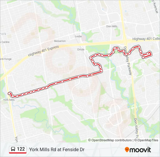 122 Bus Line Map