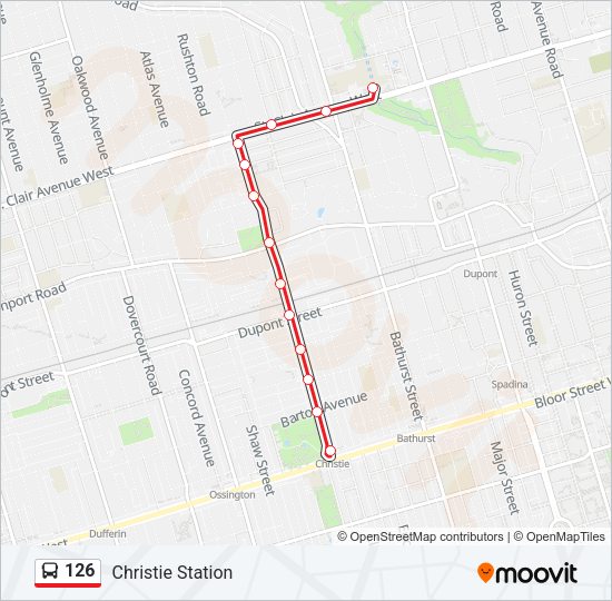 126 Bus Line Map