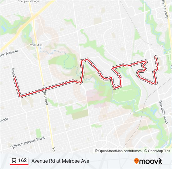 162 Bus Line Map