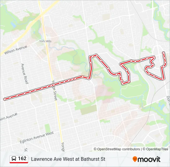 162 Bus Line Map