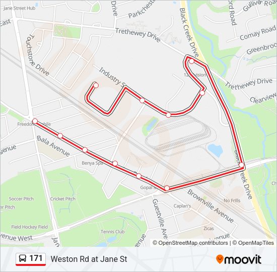 171 Bus Line Map