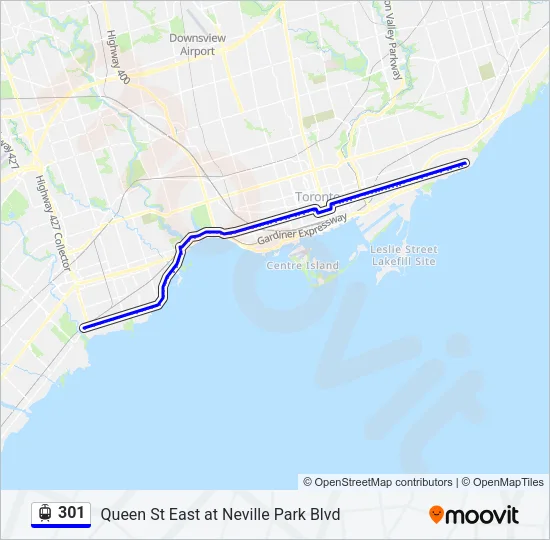 301 Streetcar Line Map