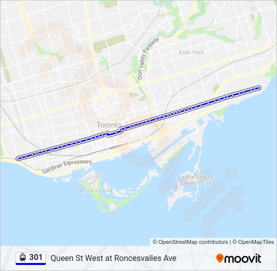 301 Streetcar Line Map