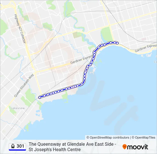 301 Streetcar Line Map