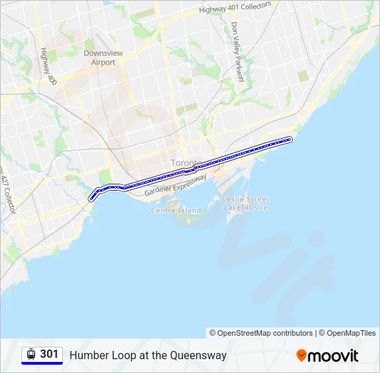 301 Streetcar Line Map