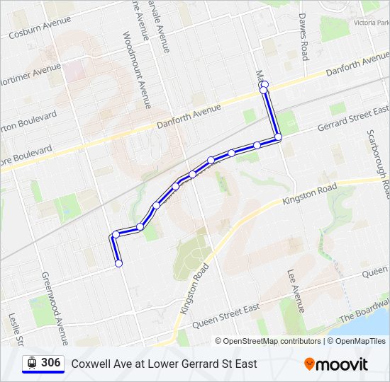 306 Streetcar Line Map