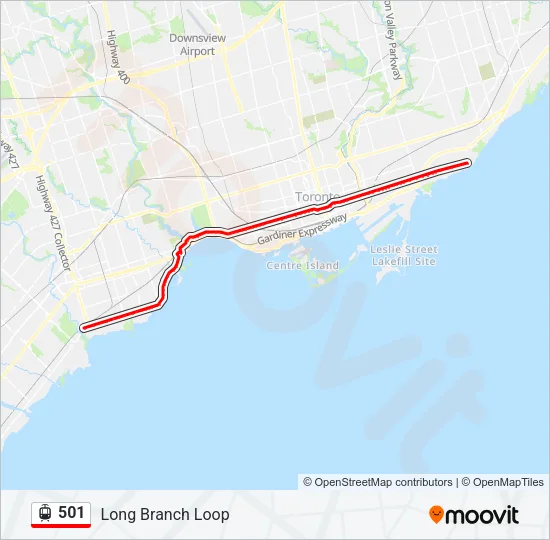 501 Streetcar Line Map