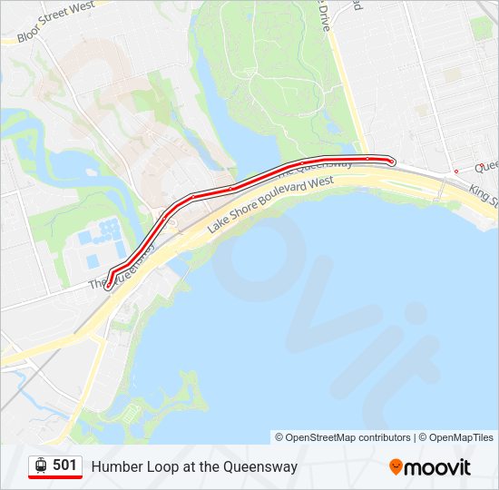 501 Streetcar Line Map