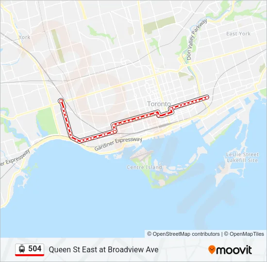 504 Streetcar Line Map