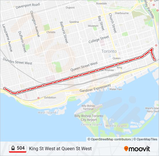 504 Streetcar Line Map