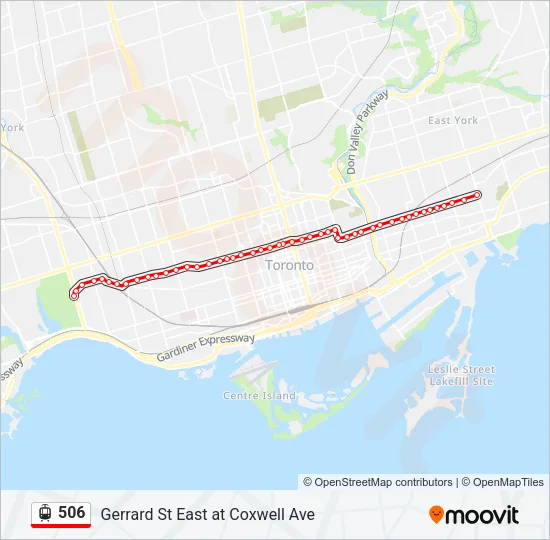 506 Streetcar Line Map