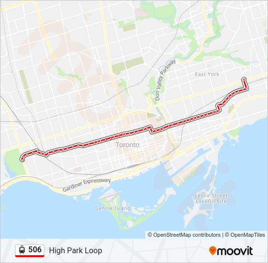 506 Streetcar Line Map