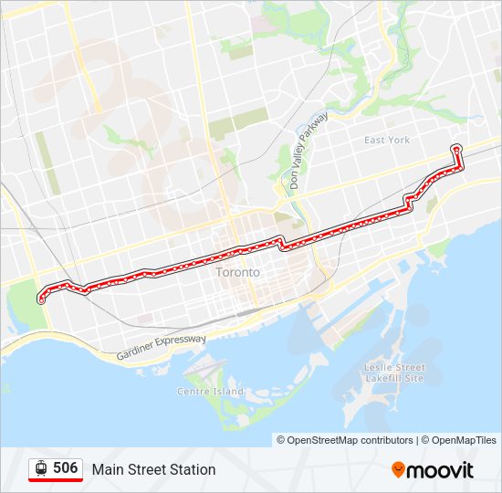 506 Streetcar Line Map