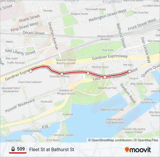509 Streetcar Line Map