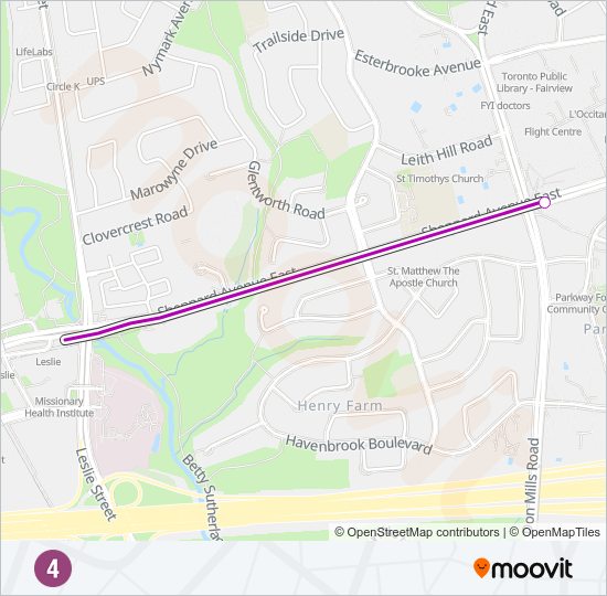 4 Subway Line Map