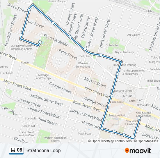 08 Bus Line Map