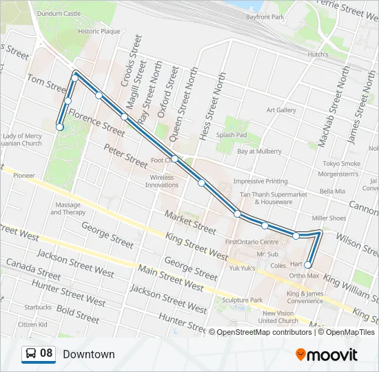 08 Bus Line Map