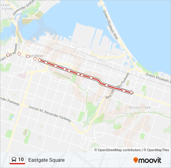 10 Bus Line Map