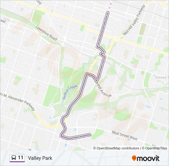 11 Bus Line Map