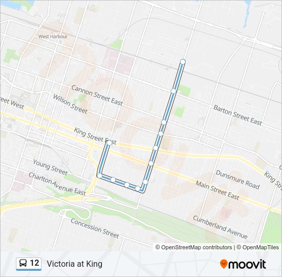 12 Bus Line Map