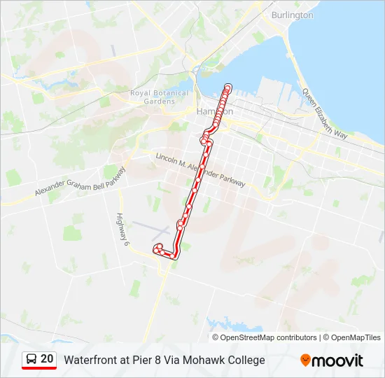 20 Bus Line Map