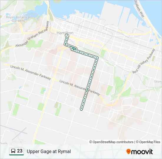 23 Bus Line Map