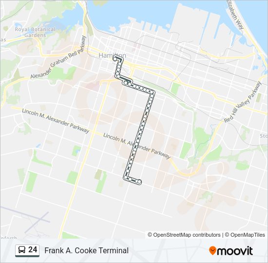 24 Bus Line Map