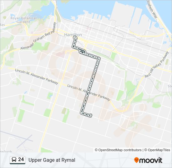 24 Bus Line Map