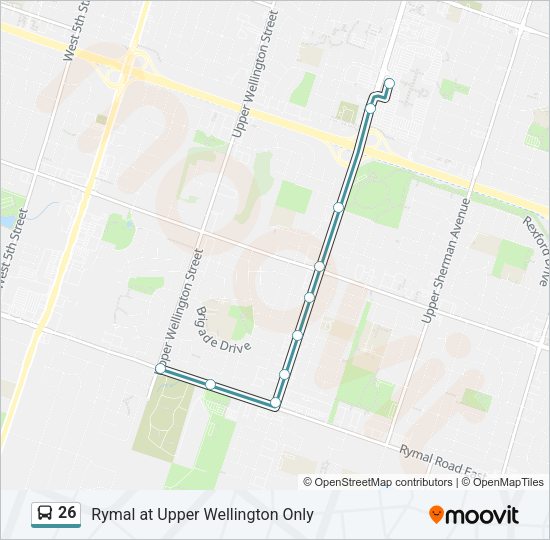 26 Bus Line Map