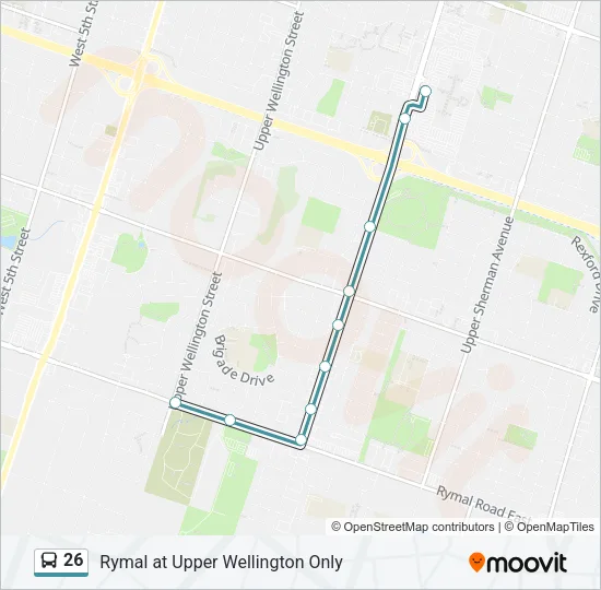 26 Bus Line Map