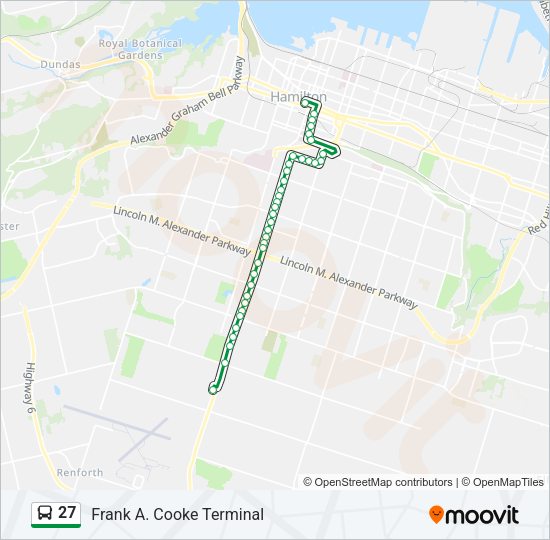 27 Bus Line Map