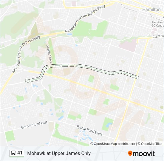41 Bus Line Map
