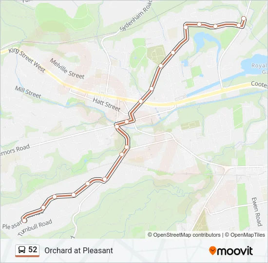 52 Bus Line Map