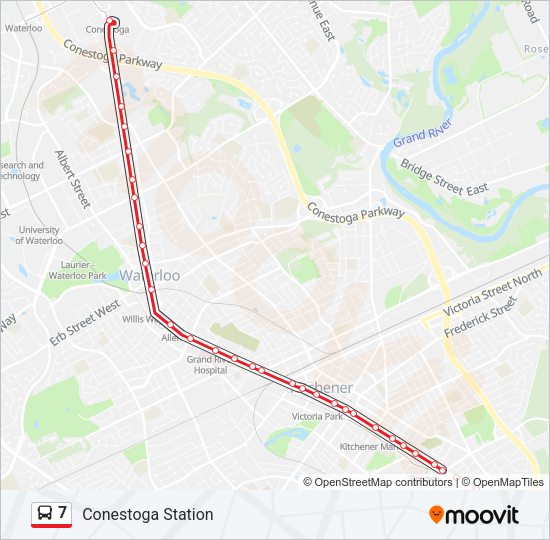 7 Bus Line Map