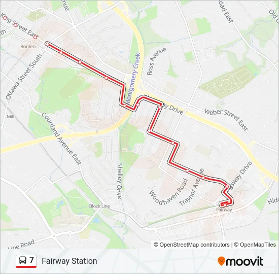 7 Bus Line Map
