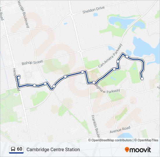 60 bus Line Map