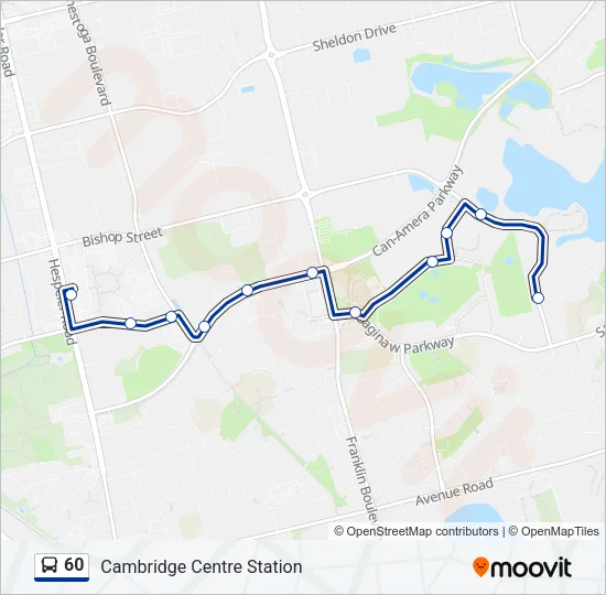 60 Bus Line Map