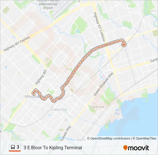 3 Bus Line Map