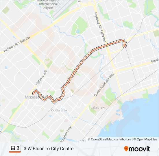 3 Bus Line Map