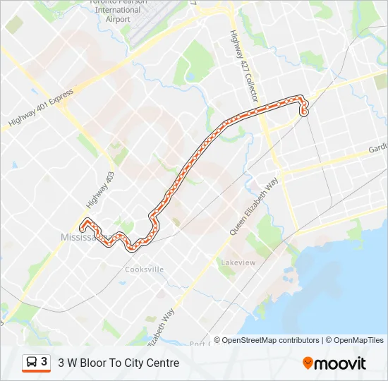 3 Bus Line Map