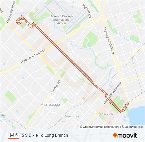 5 bus Line Map