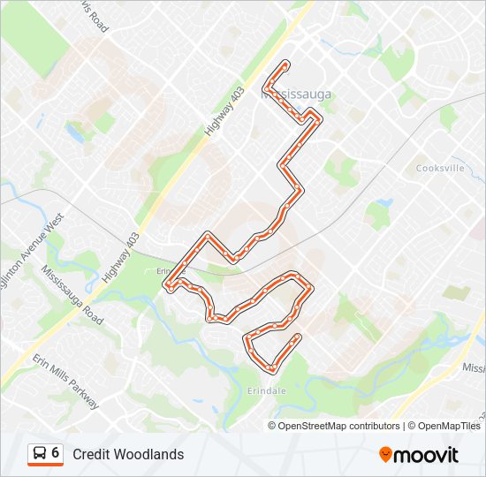 6 bus Line Map