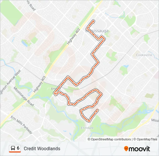 6 Bus Line Map