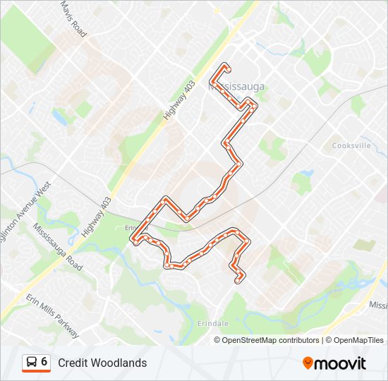 6 Bus Line Map