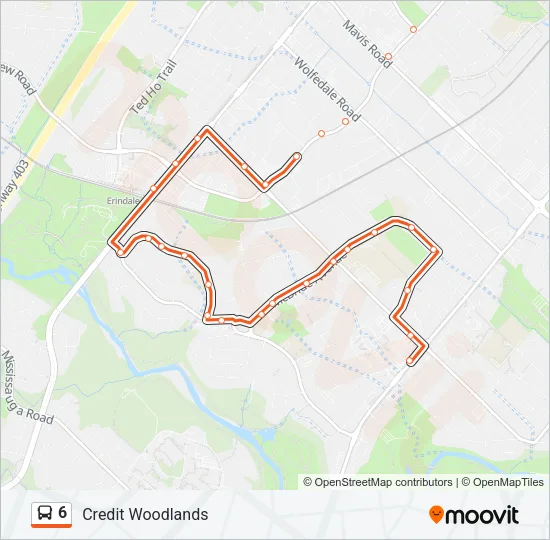 6 Bus Line Map