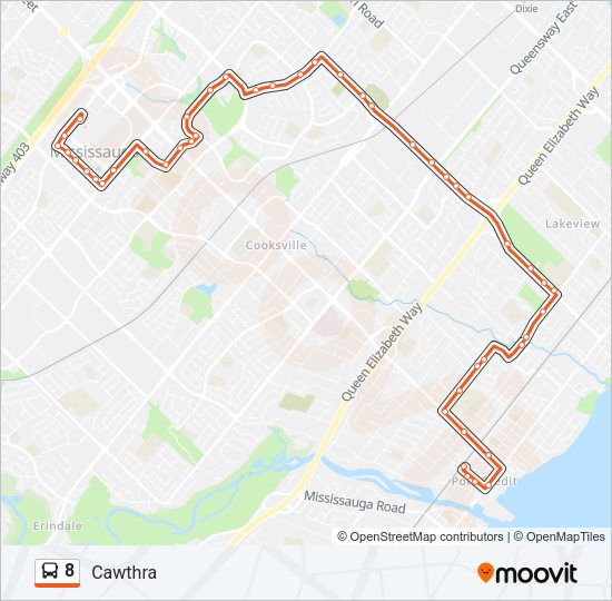 8 Bus Line Map